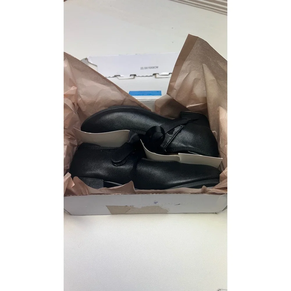 Dream Pairs Tap Shoes Size 1 Black Mary Jane Ribbon Dance Star Tone Excellent